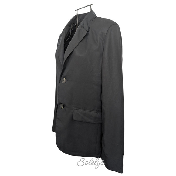 Zadig & Voltaire Défilé 2023 NWT Vanille Oversized Lyocell Blazer Black XS 34 - Picture 5 of 10